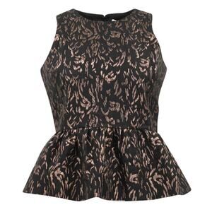 Tanya Taylor Black/Bronze Marsha Top NWT Size 0